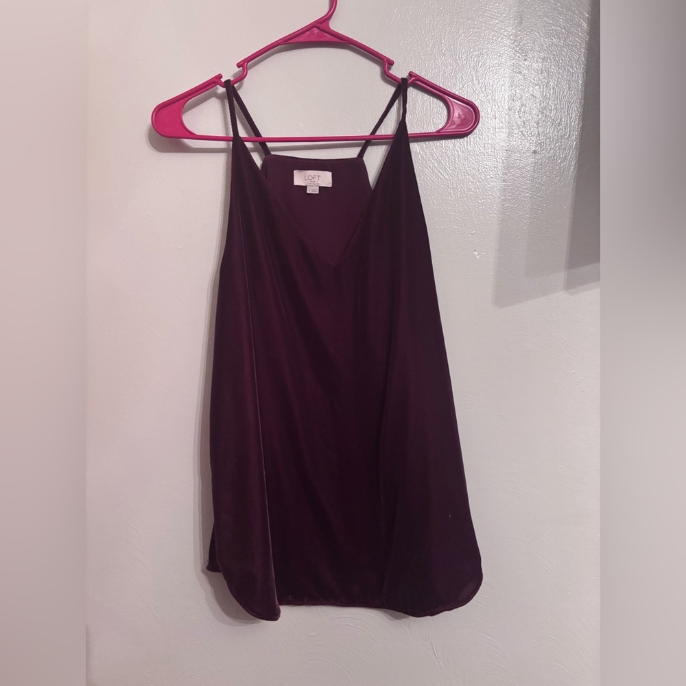 LOFT Deep Purple Camisole Top